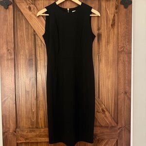 Calvin Klein Elegant Black Sleeveless Dress 4